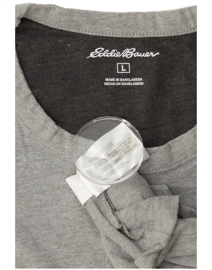 T-shirt da uomo EDDIE BAUER grande in cotone grigio