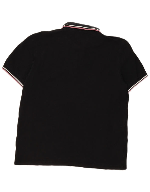 Polo da uomo Fred Perry in cotone nero medio