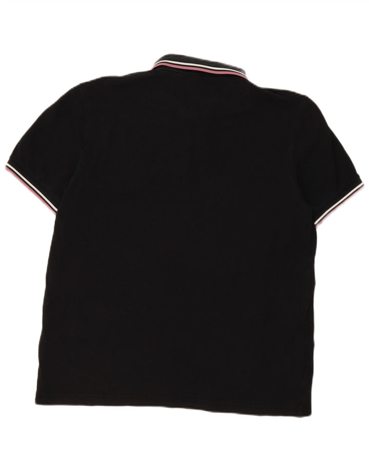 Polo da uomo Fred Perry in cotone nero medio