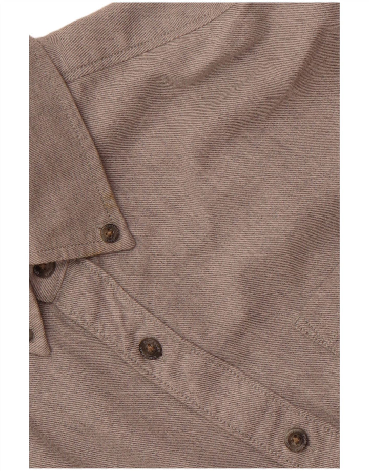 Camicia da uomo in flanella vestibilità classica Eddie Bauer, cotone grigio grande