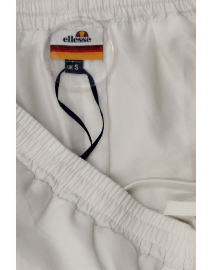 ELLESSE Pantaloni da tuta da uomo Joggers piccoli poliestere bianco