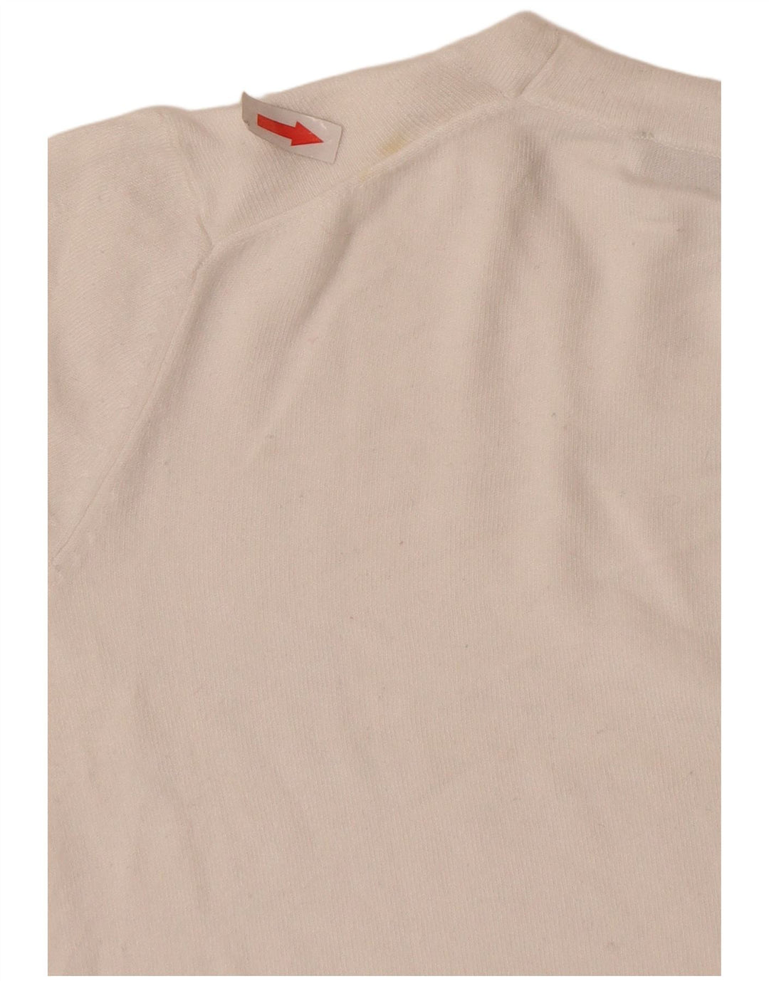 Maglione corto girocollo da donna Zara UK 10 piccolo bianco