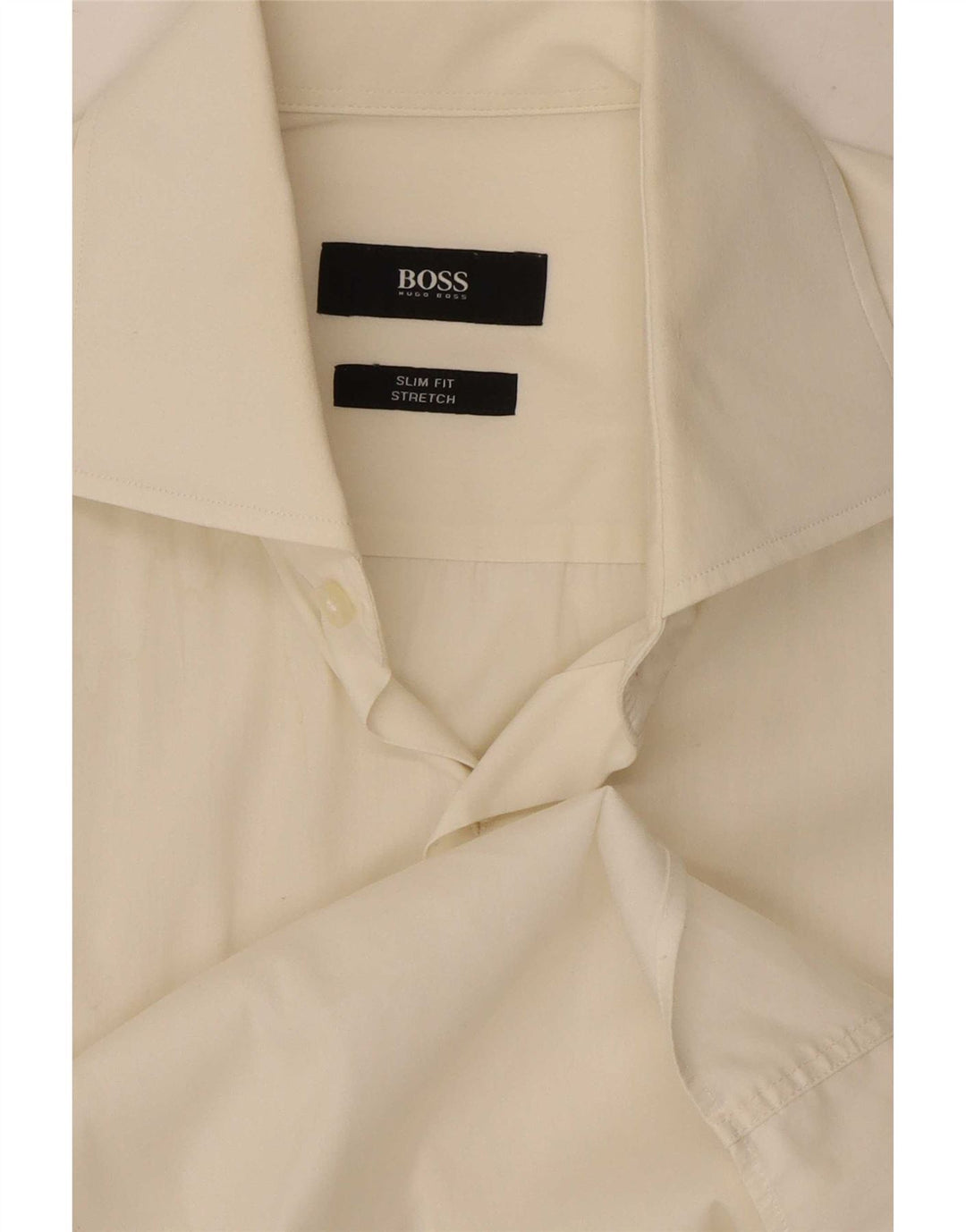 Camicia slim fit da uomo Hugo Boss medio bianco sporco