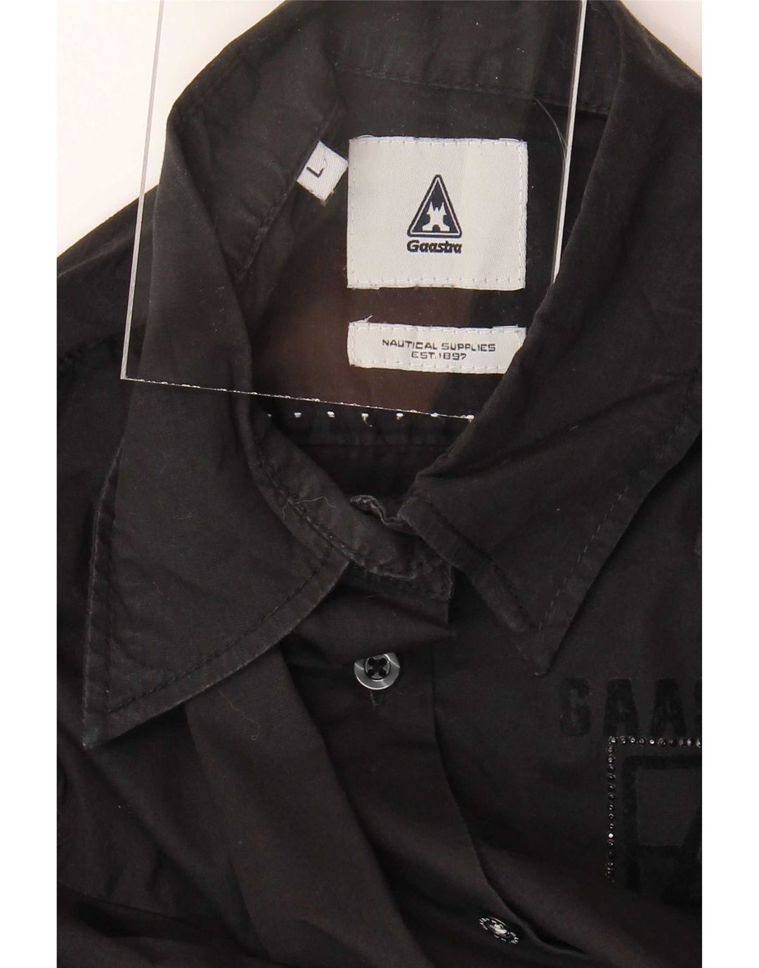 Camicia da donna Gaastra UK 16 grande cotone nero
