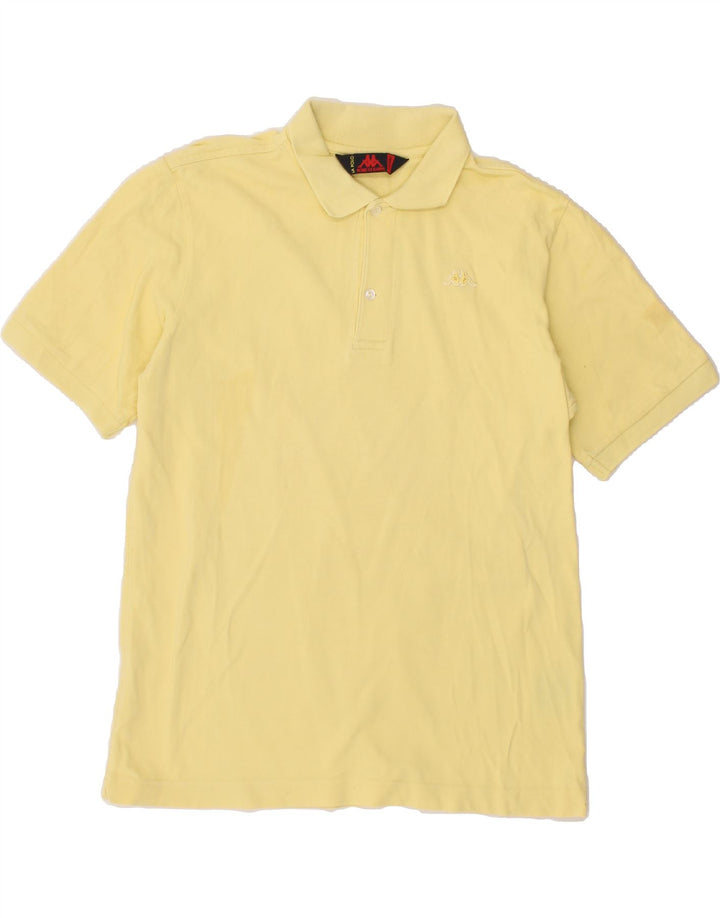 KAPPA Mens Polo Shirt Medium Yellow Cotton Vintage Kappa and Second-Hand Kappa from Messina Hembry 