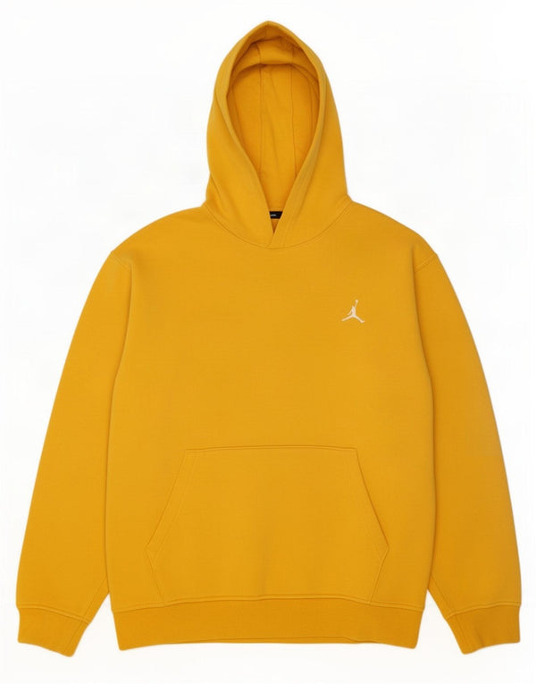 Jordan Mens Hoodie Jumper Medium Yellow Cotton