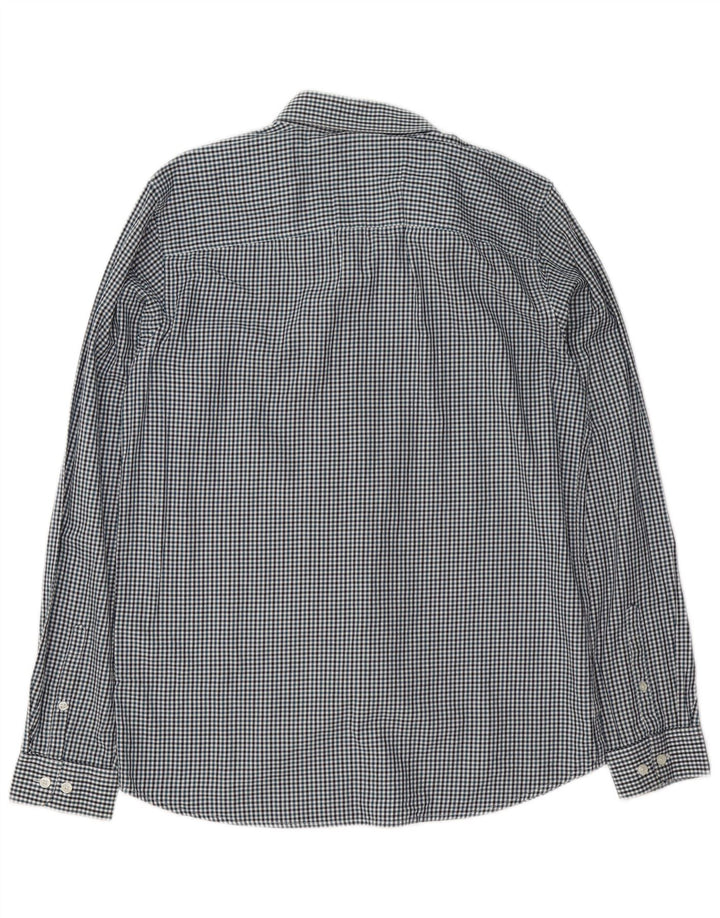 Camicia da uomo Jack & Jones grande in cotone a quadretti blu