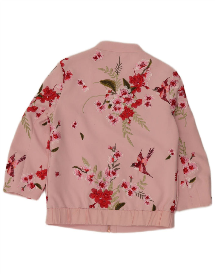 Cardigan da donna vestibilità ampia TED BAKER Top taglia 1 XS poliestere floreale rosa