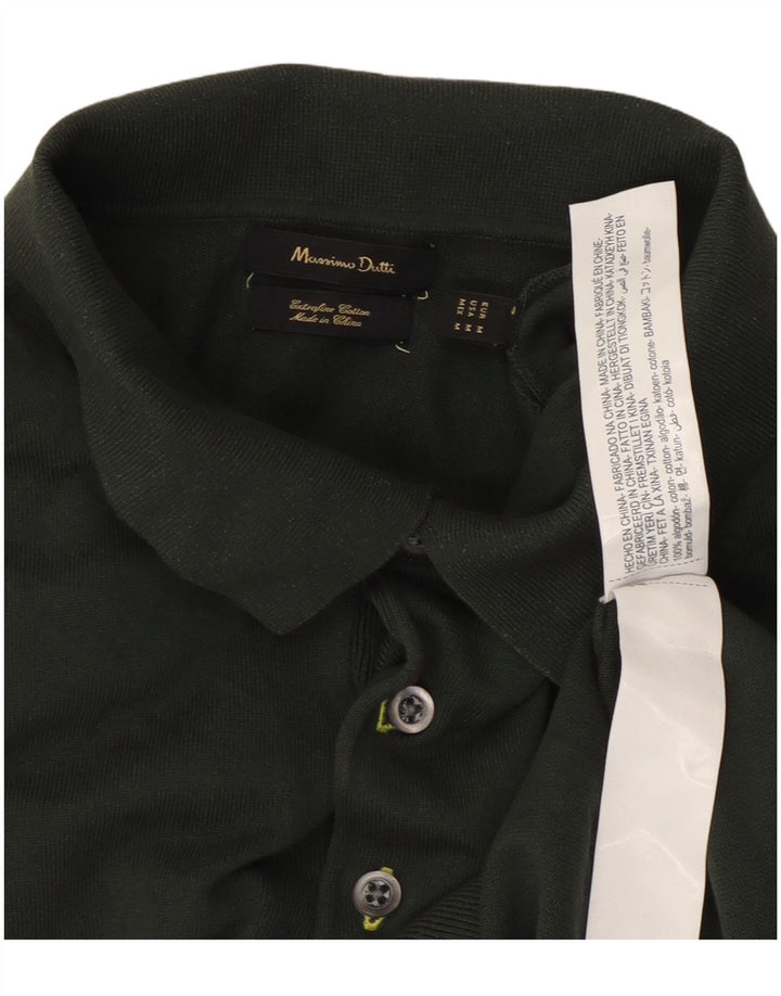 Polo Uomo Massimo Dutti Cotone Verde Medio