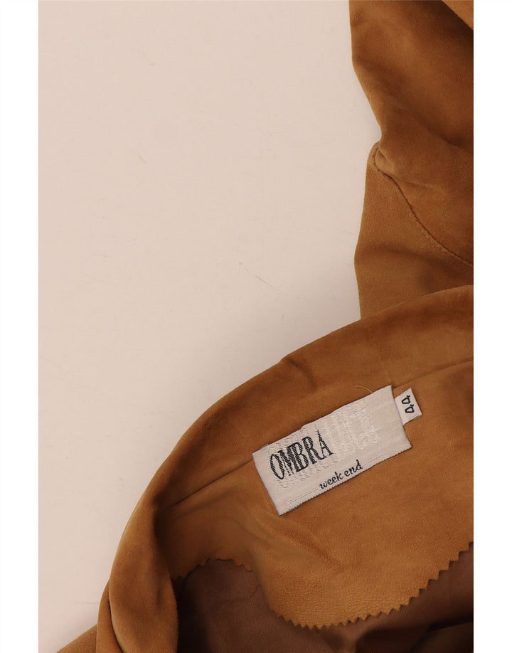 Soprabito Donna Ombraluce in Pelle Scamosciata IT 44 Beige Medio
