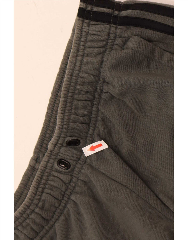 Pantaloni da tuta da uomo Adidas in cotone grigio medio