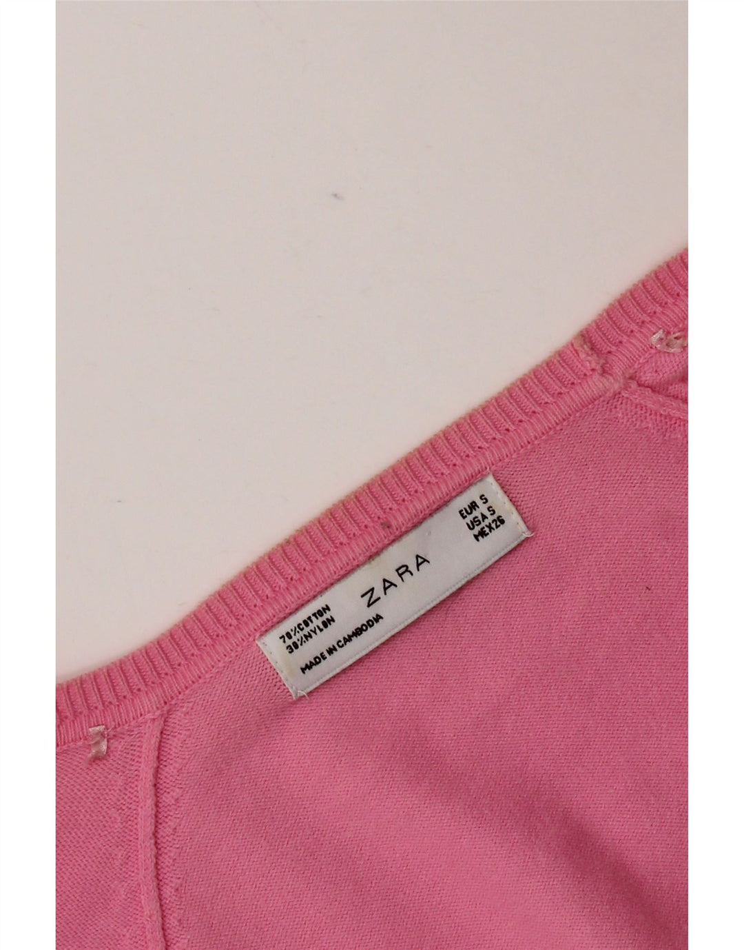 Maglione cardigan da donna Zara UK 10 piccolo rosa