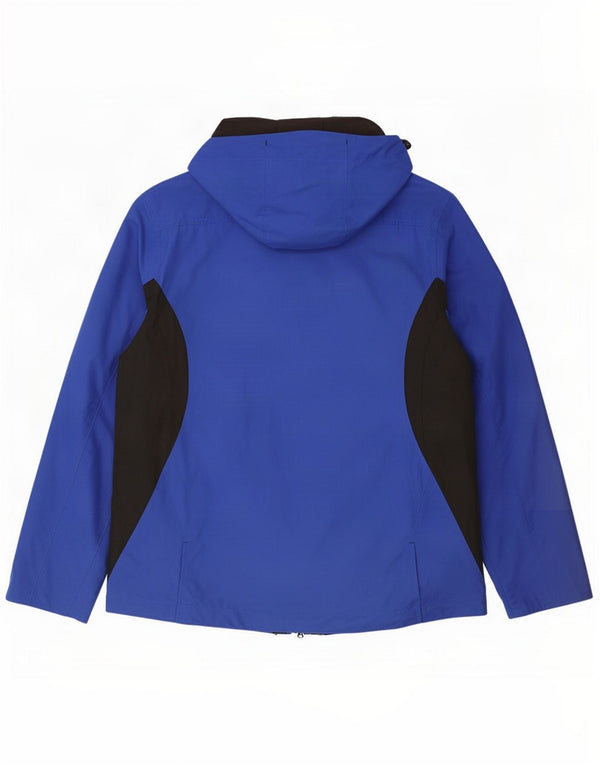 Musto Womens Hooded Windbreaker Jacket UK 18 XL Blue Polyethylene
