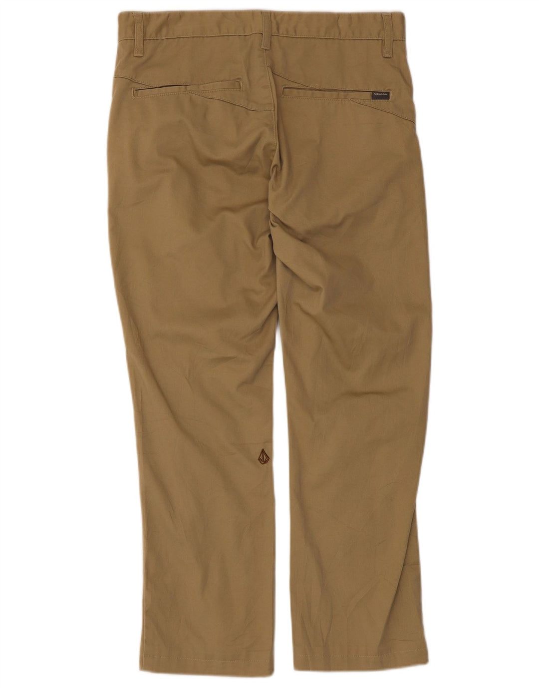 Pantaloni chino dritti da uomo Volcom W30 L27 in cotone beige