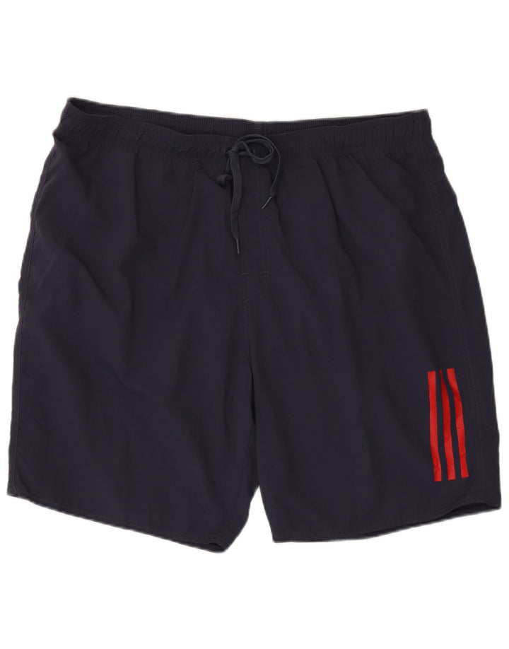 Pantaloncini sportivi da uomo ADIDAS 2XL nylon blu navy
