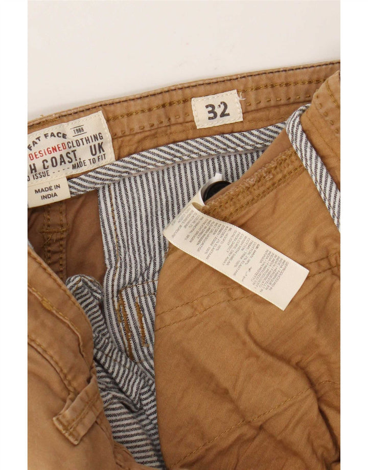 Pantaloncini cargo da uomo Fat Face W32 in cotone marrone medio