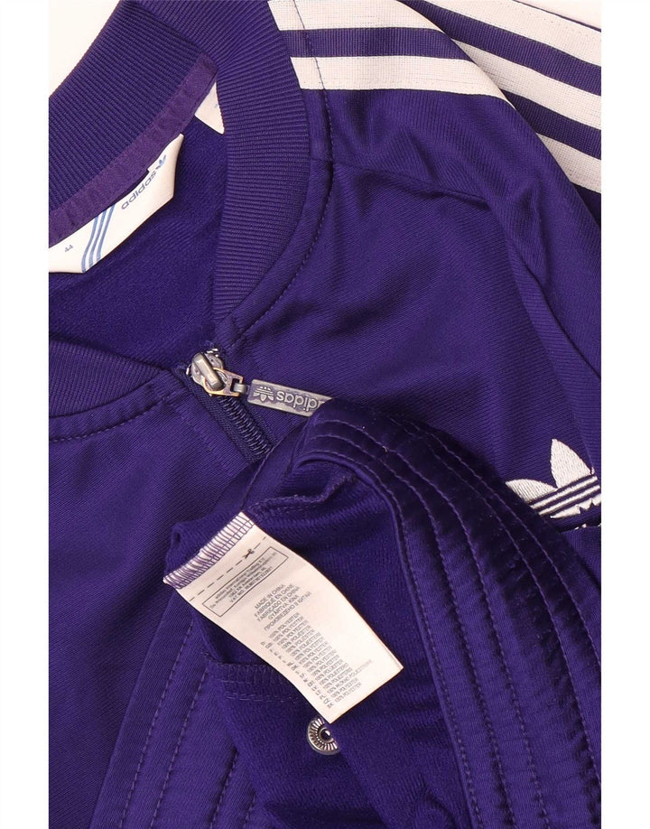 Giacca da ginnastica corta da donna Adidas IT 44 poliestere viola medio