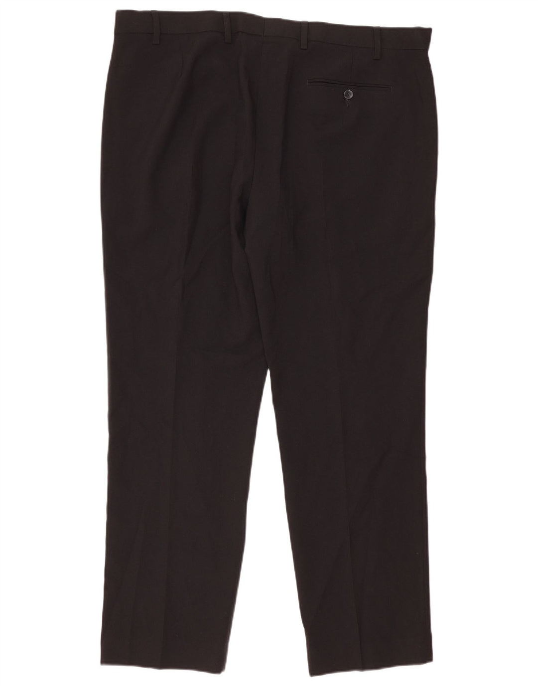Pantaloni da abito regolari da uomo Marks & Spencer W40 L31 poliestere nero