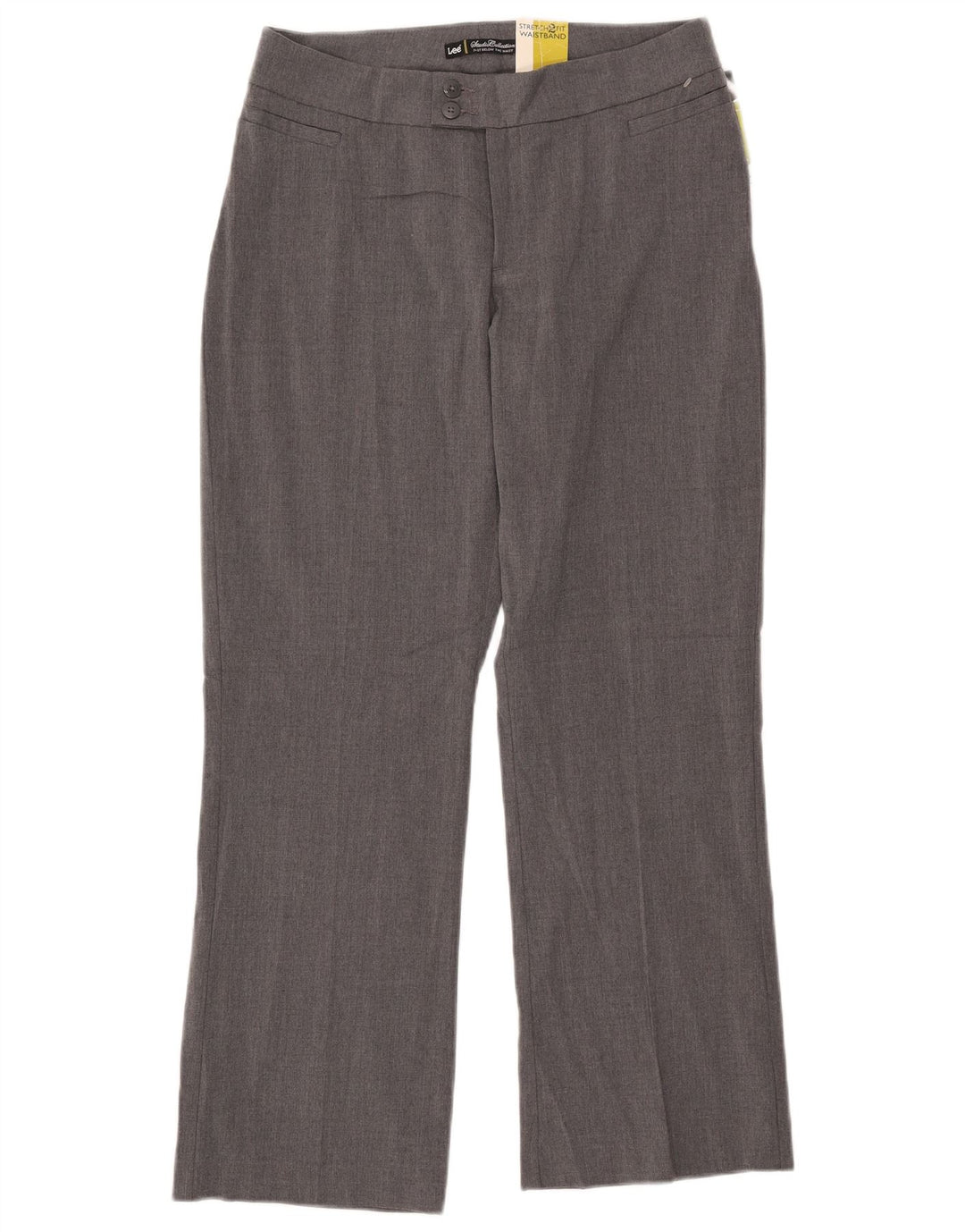 Pantaloni casual dritti da donna LEE US 10 Large W31 L28 Poliestere grigio