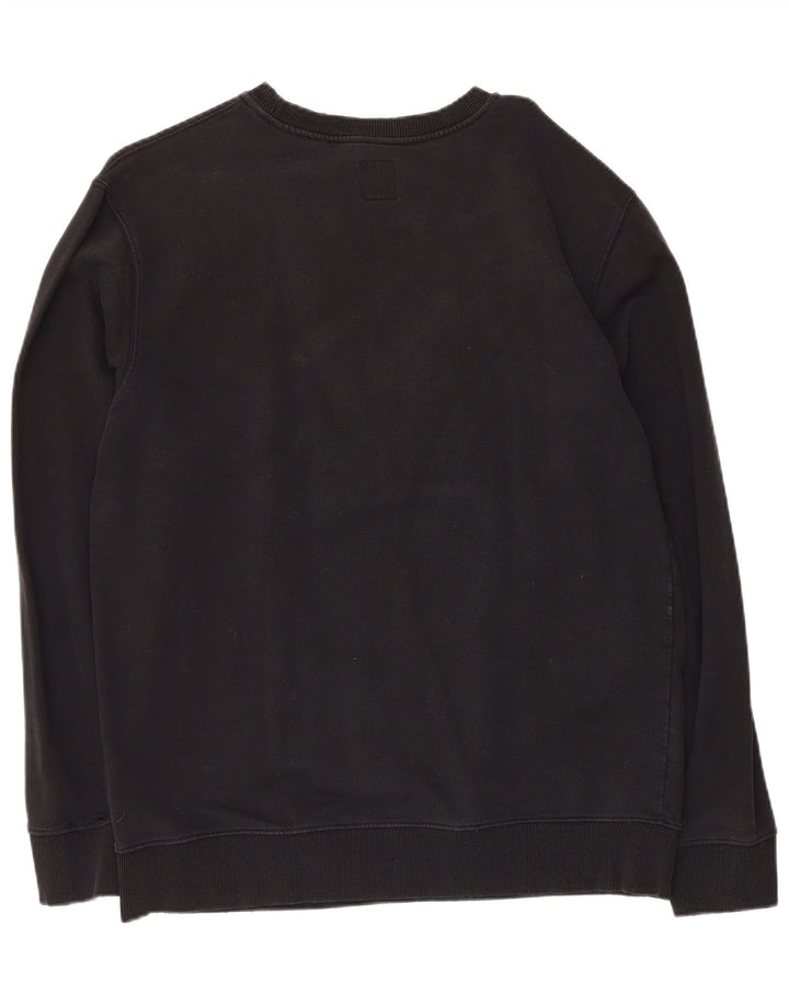 Felpa grafica da uomo Vans, maglione grande, cotone nero
