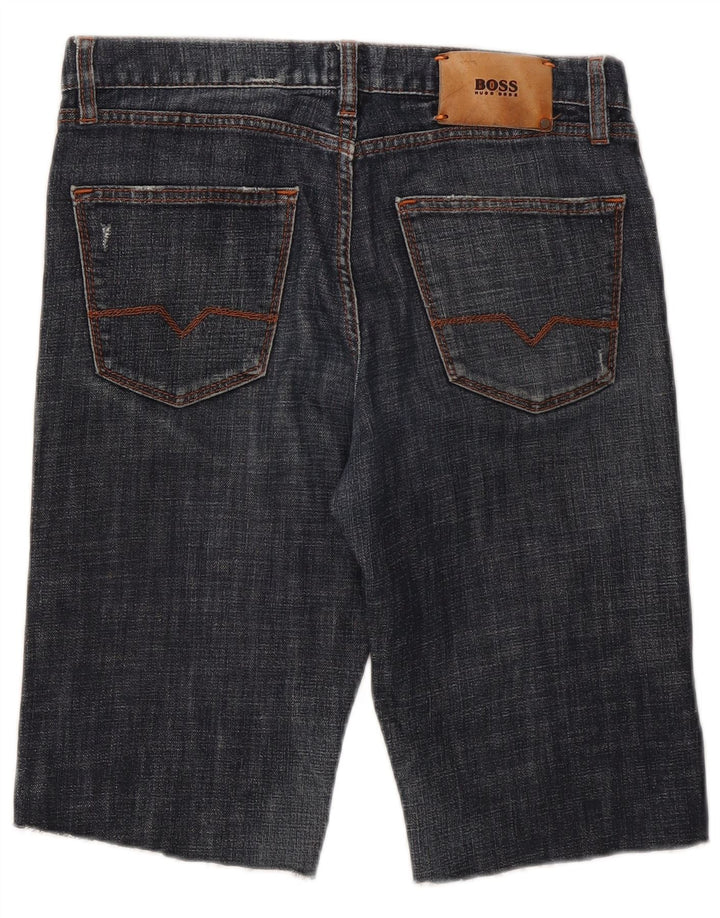 Pantaloncini di jeans da uomo Hugo Boss W30 Blu medio