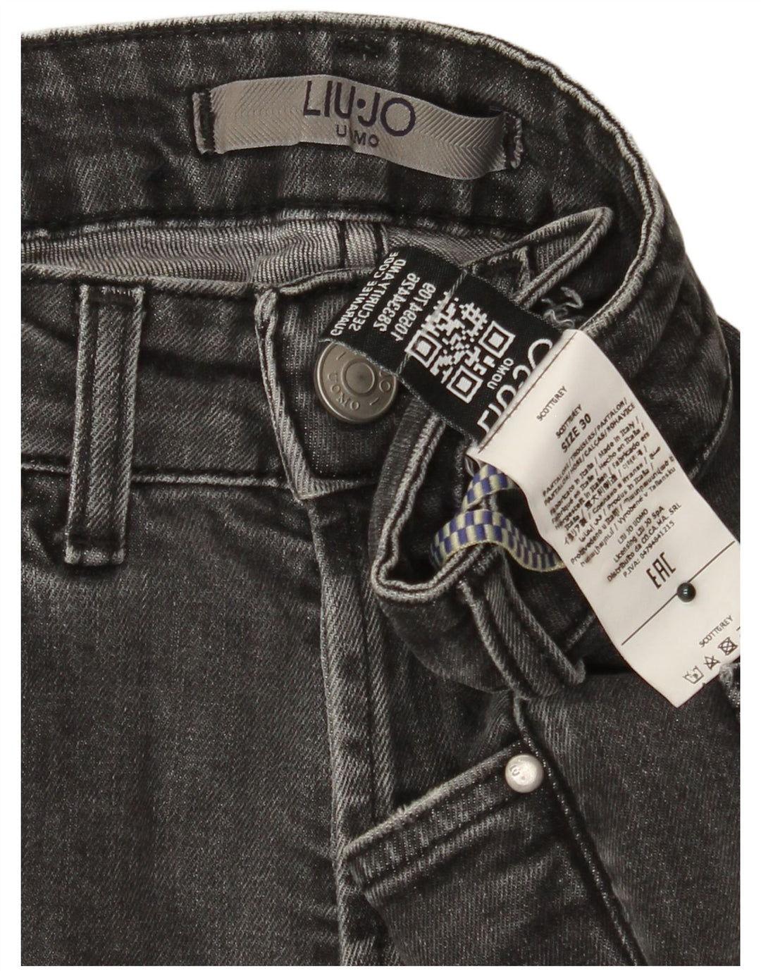 LIU JO Mens Skinny Jeans W30 L29  Grey Cotton