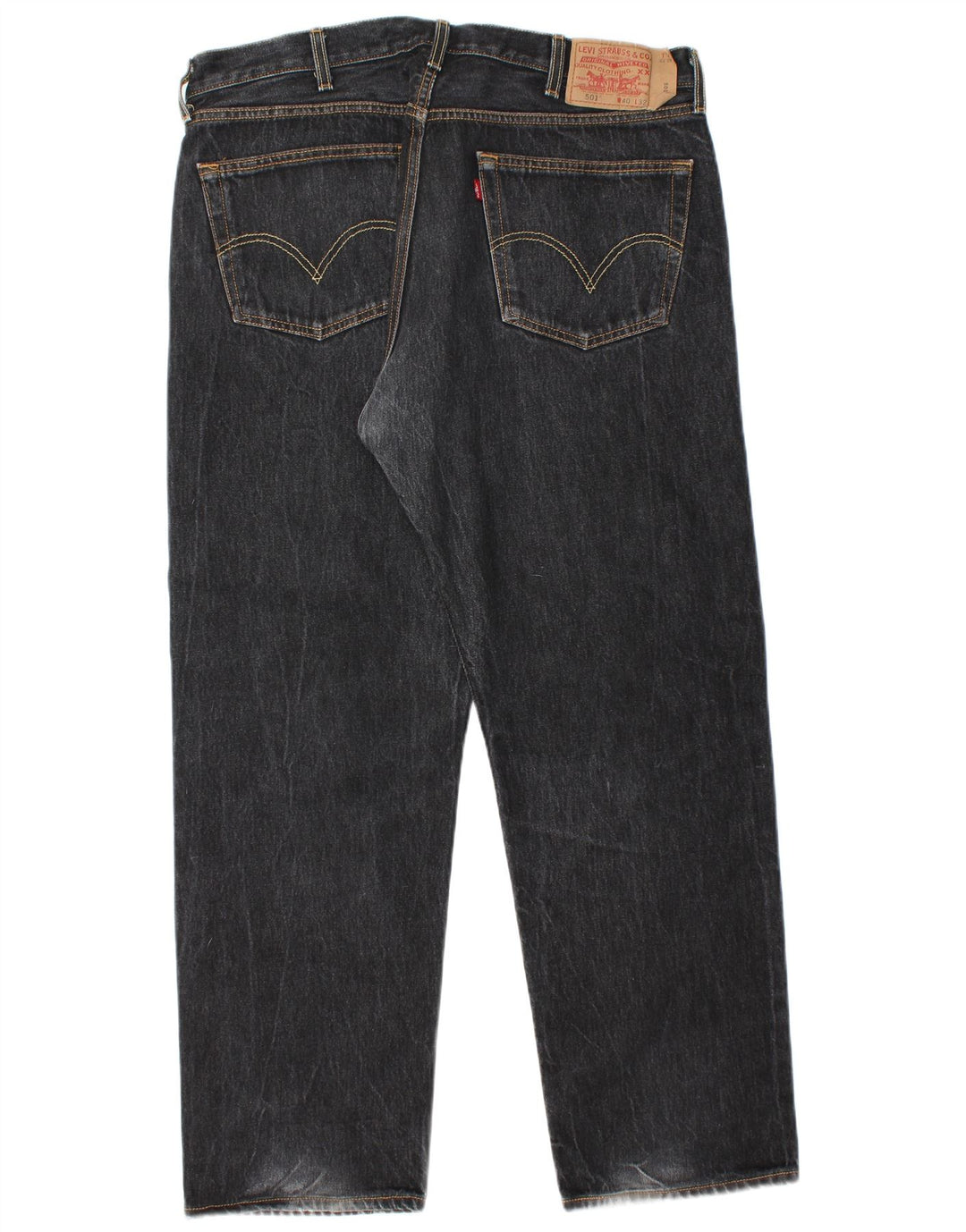 Levi's Uomo 501 Jeans dritti W40 L30 Cotone Nero