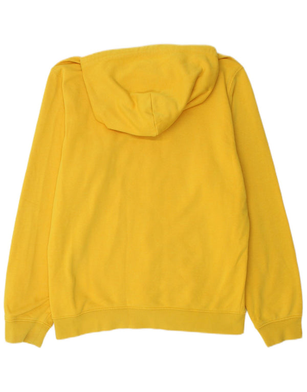 Maglione con cappuccio grafico da uomo Champion in cotone giallo medio