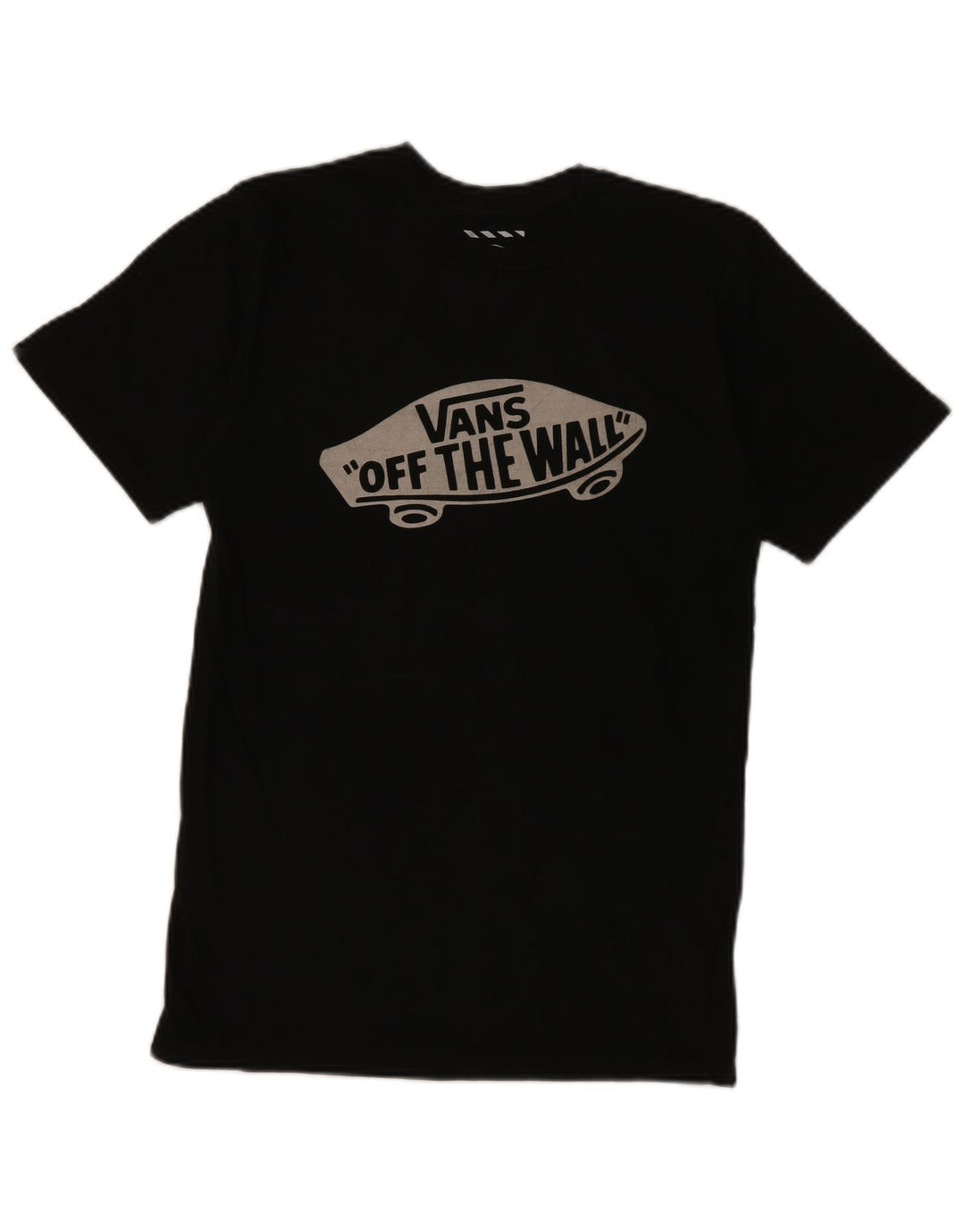 T-shirt grafica personalizzata da uomo Vans Top Small in cotone nero