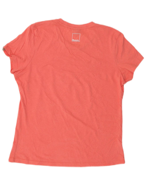 T-shirt grafica da donna BENCH Top UK 16 grande rosa