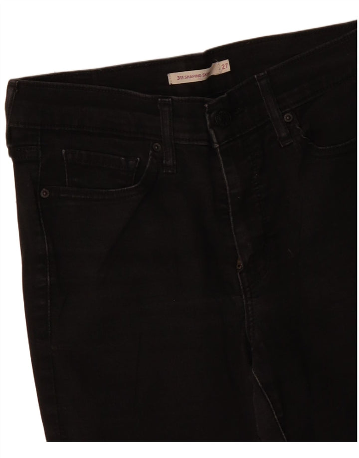LEVI'S Womens 311 Shaping Skinny Jeans W27 L29 Black