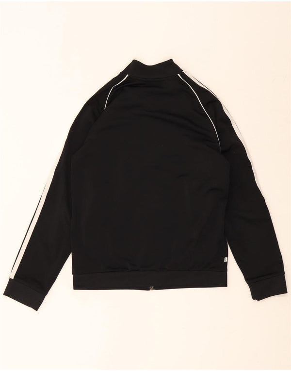 Giacca top della tuta da ragazzo ADIDAS 10-11 anni in poliestere nero