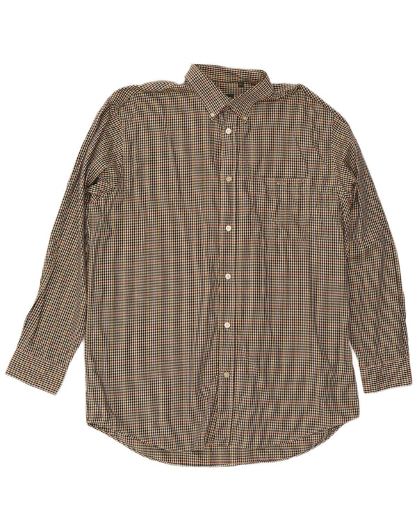 Camicia alta da uomo Orvis XL in cotone a quadretti multicolore
