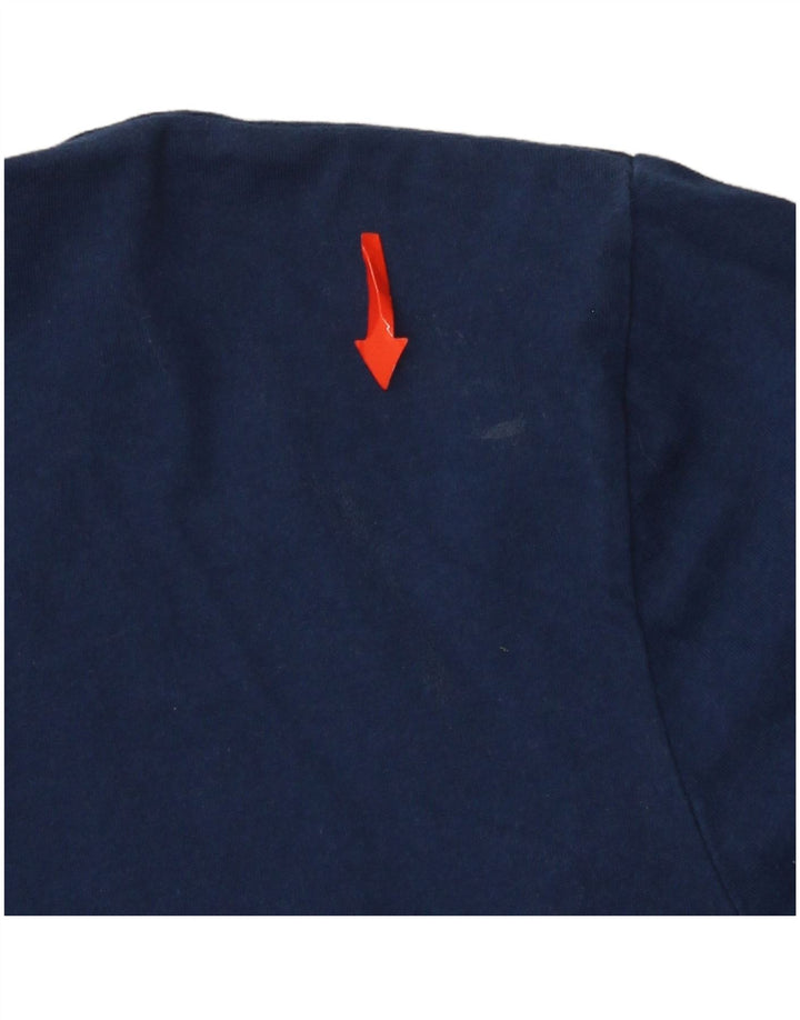 T-shirt grafica da uomo Calvin Klein Top in cotone blu navy medio