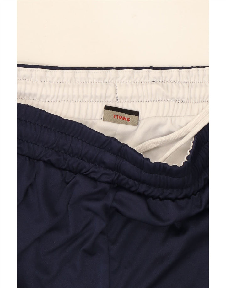 KAPPA Mens Graphic Sport Shorts Small  Navy Blue Polyester Vintage Kappa and Second-Hand Kappa from Messina Hembry 