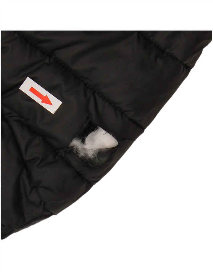 ELLESSE Giacca imbottita con cappuccio da uomo UK 40 Large Nero Poliestere