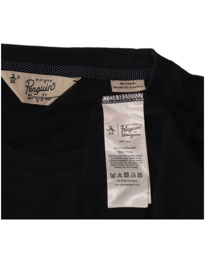 T-shirt da uomo Penguin Top piccola in cotone blu navy