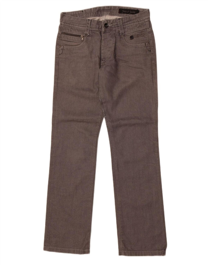 Jeans dritti da uomo Jack & Jones W30 L32 cotone grigio