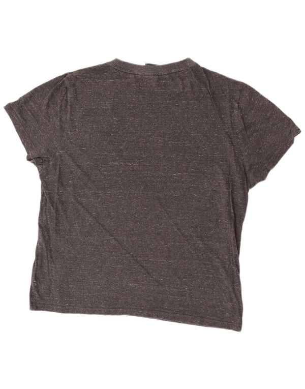 T-shirt da uomo Superdry Top XL in cotone chiazzato grigio