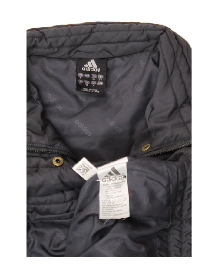 ADIDAS Womens Padded Coat UK 8 Small Navy Blue Polyester Vintage Adidas and Second-Hand Adidas from Messina Hembry 