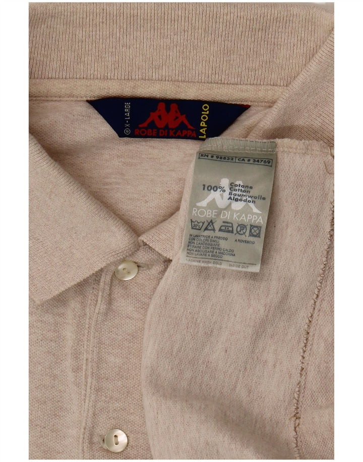 Polo Kappa Uomo XL Cotone Beige