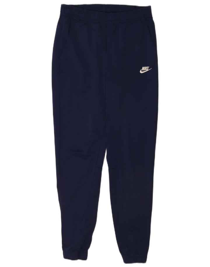 Pantaloni da tuta da uomo Nike Joggers piccoli in poliestere blu navy