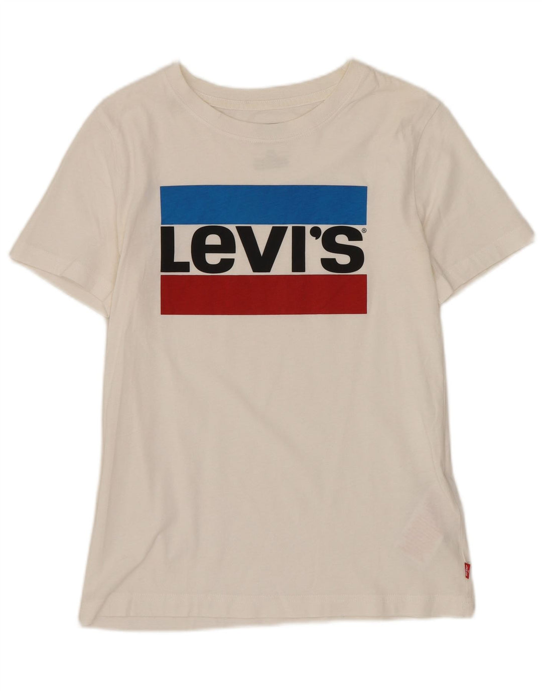 T-shirt grafica per ragazzi Levi's Top 11-12 anni in cotone bianco