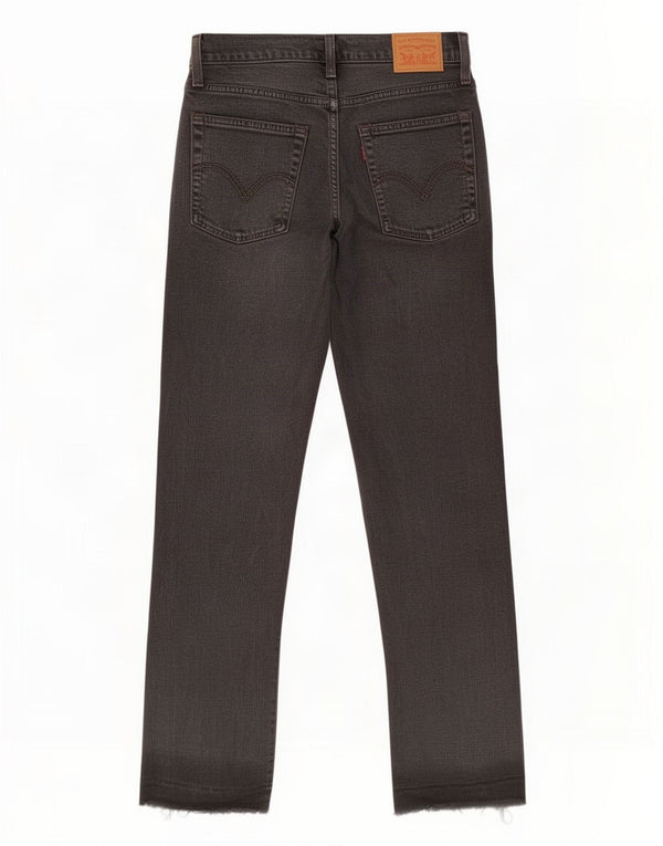 Jeans dritti da donna Levi's W28 L27 cotone nero