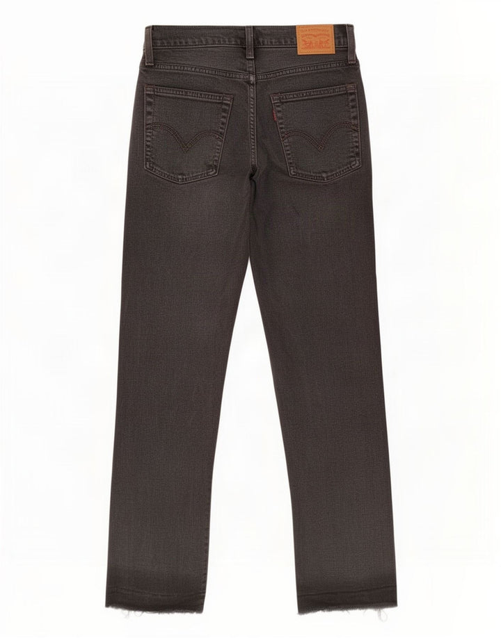 Jeans dritti da donna Levi's W28 L27 cotone nero