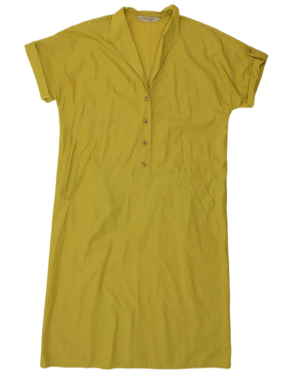Abito camicia pullover da donna Marina Rinaldi vestibilità ampia taglia 25 grande giallo