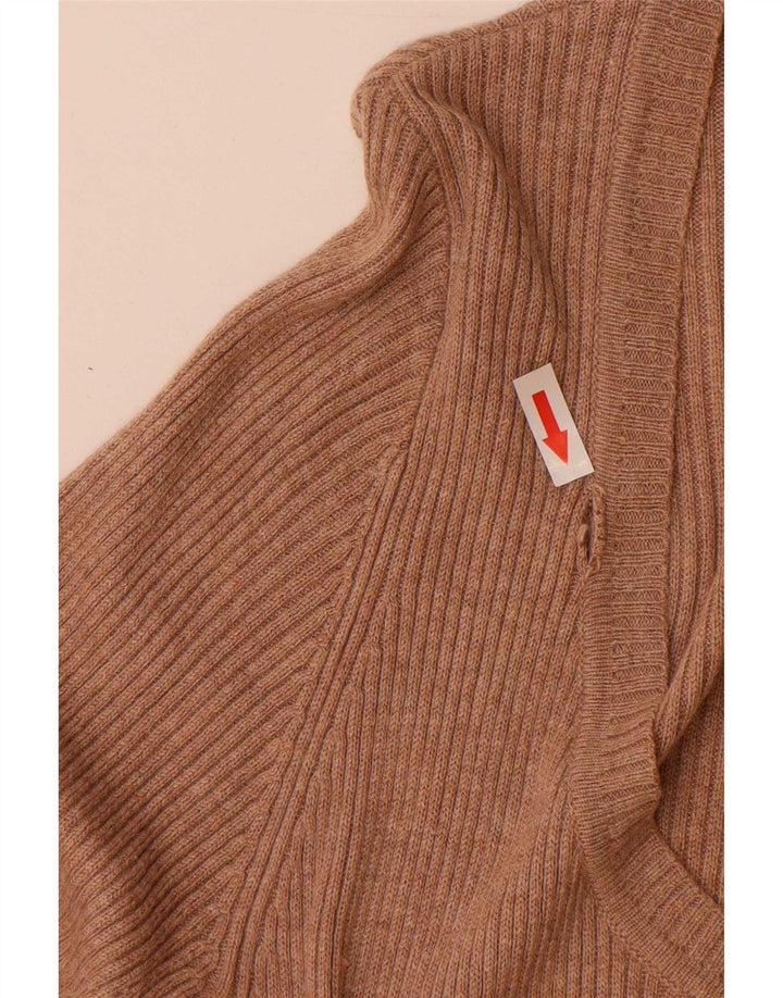 Abito maglione da donna Marks & Spencer UK 14 Viscosa marrone medio