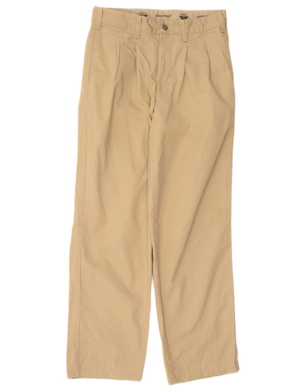 DOCKERS Pantaloni chino da uomo con pegging W29 L28 Cotone beige