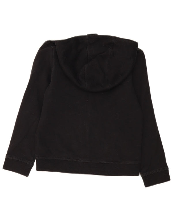 Felpa con cappuccio e zip Nike da ragazzo vestibilità standard 10-11 anni cotone nero medio