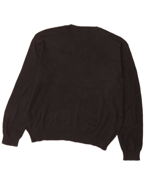 Polo Ralph Lauren Maglione da uomo con scollo a V XL in cotone nero